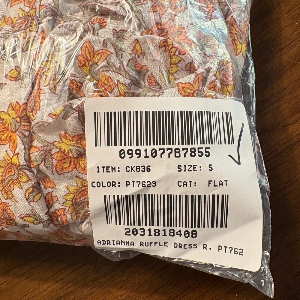 J.Crew Ravenna Dress S NWT Sunset Rose Ramie Floral J.Crew Midi CK836 Boho - Picture 5 of 5